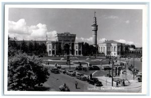 c1920's Beyazit Square Istanbul Turkey Antique Unposted RPPC Photo Postcard