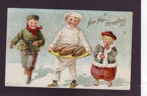 Antique New Years postcard Ellen Clapsaddle 1908