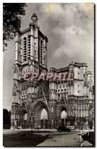 Modern Postcard Troyes La Cathedrale St Peter And St Paul