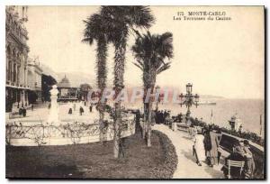 Old Postcard Monte Carlo's Casino Terraces