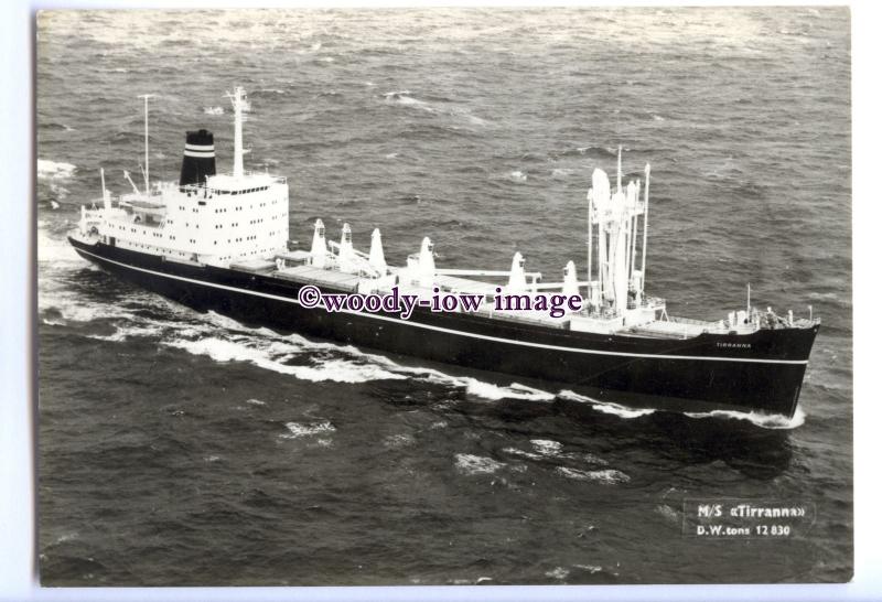 cd0517 - Norwegian Wilhelmsen Line Cargo Ship - Tirranna , built 1967 - postcard