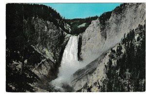 Lower Falls, Yellowstone National Park, Vintage 1961 Chrome Postcard