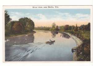 River View, Near Berlin, Wisconsin, Vintage Postcard, Local Publisher