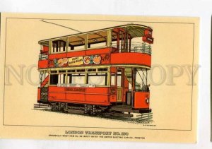 416199 London Transport Tramways double decker TRAM Old postcard