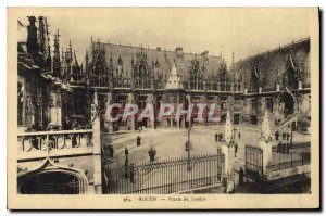 Old Postcard Rouen courthouse