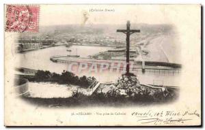 Old Postcard Fecamp view of Calvary Jack