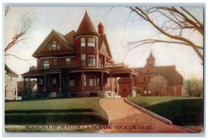 Rock Island Illinois Postcard Residence Senator Mc Care Advertising 1910 Vintage