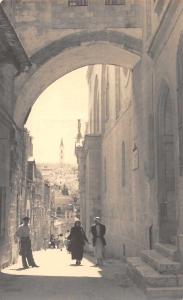 Jerusalem Israel Church Arch of Ecco Homo Real Photo Antique Postcard J77946