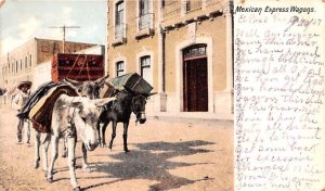 Mexican Express Wagons Mexico Tarjeta Postal 1907 