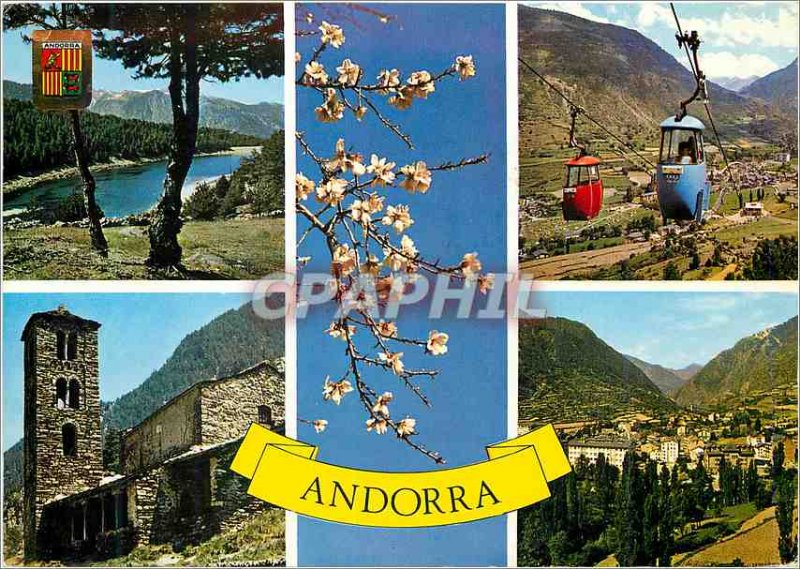 Postcard Modern Valls of Andorra Bonica Aspectes