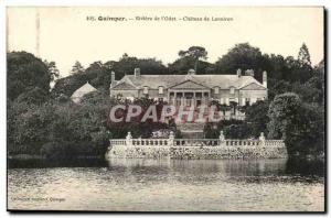 Quimper Old Postcard Rivier s & # 39Odet Chateau de Lanniron