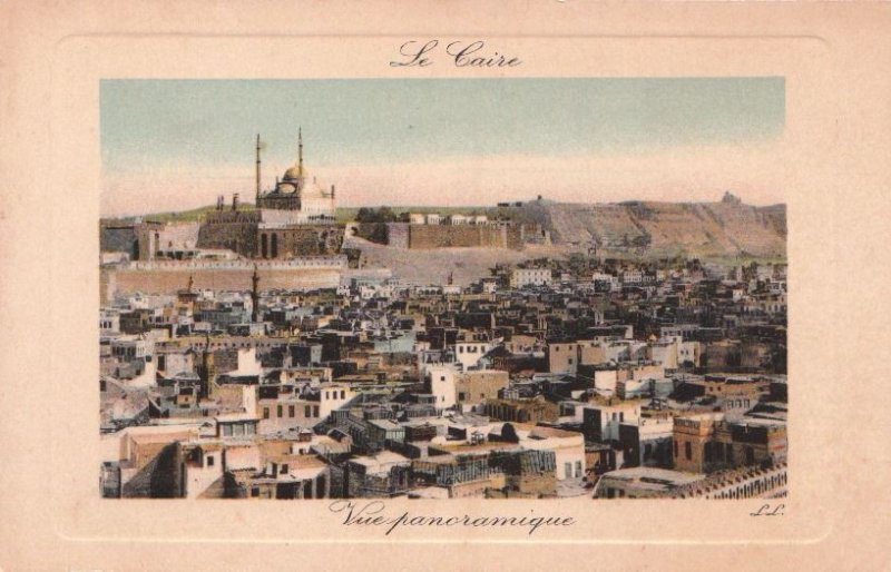 Postcard Panoramic View Cairo Egypt