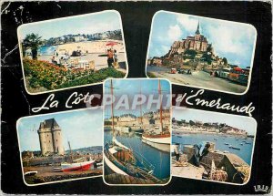 Modern Postcard Emerald Coast Dinard Mont Saint Michel Saint-Servan Saint Mal...