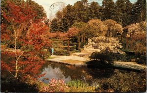 VINTAGE POSTCARD SARAH P. DUKE MEMORIAL GARDENS DUKE UNIVERSITY DURHAM N.C. 1968