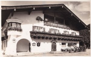 Cafe Post Tirol Austria Antique Real Photo Austria Postcard