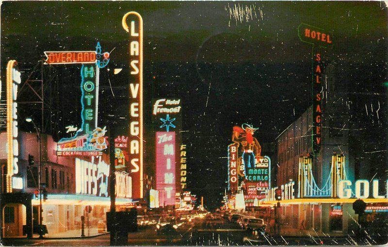 RETRO LAS VEGAS: Early 1960s Strip Postcard with aerial vi…