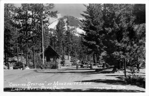 Lassen National Park California Checking Station 1951 RPPC Postcard 25-11269