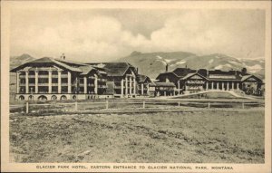 Glacier National Park Montana MT Hotel Vintage Postcard