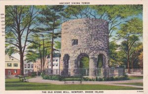 Rhode Island Newport The Old Stone Mill 1947