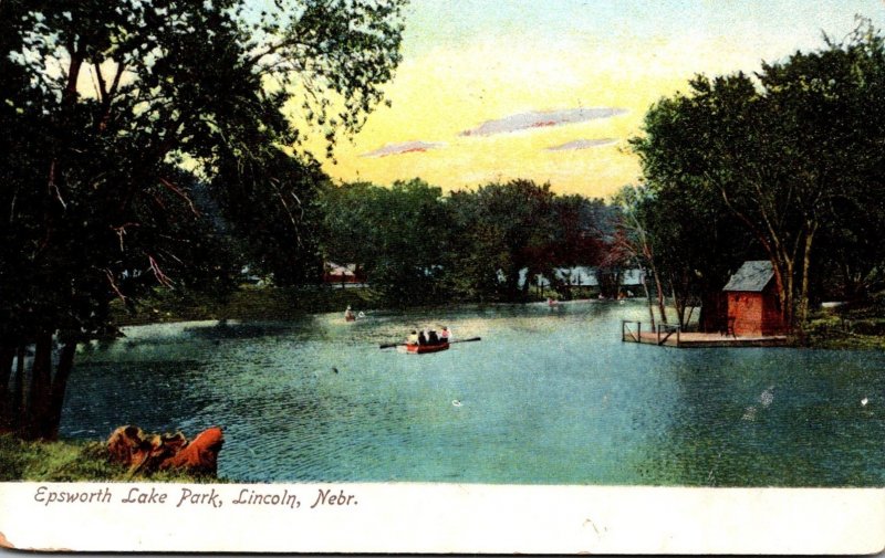 Nebraska Lincoln Epsworth Lake Park 1907