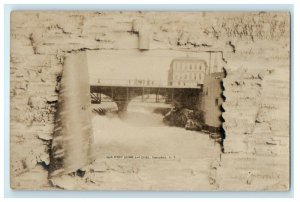 c1905 Main Street Bridge Pawtucket Rhode Island RI RPPC Photo Antique Postcard 