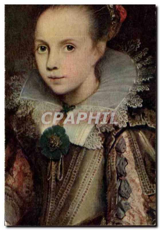 Postcard Modern girl Portrait Museum Mayer van den Bergh