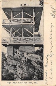High Rock near Pen Mar - Pen Mar, Maryland MD Postcard