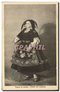 Fancy Doll Postcard Old Woman of Viana do Castelo people