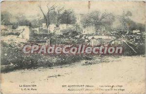 Postcard Old Auzecourt (Meuse) The ruins of the village