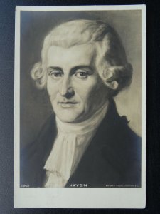 Musical Austrian Composer JOSEPH HAYDN c1910 RP Postcard by Rotary