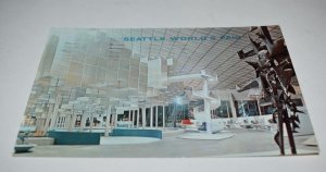 Seattle's World's Fair Interior of Washington State Coliseum Postcard 1962