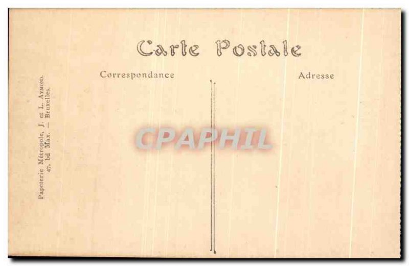Old Postcard Brussels L & # 39Hotel Post