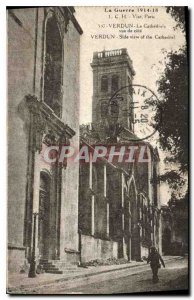 Postcard The Old War 1914 Verdun 18 Cathedrale view Approval