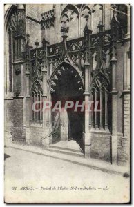 Old Postcard Arras The Portal & # 39Eglise St Jean Baptiste