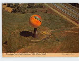 Postcard Greetings from South Carolina, The Peach State, Giant Peach, S. C.