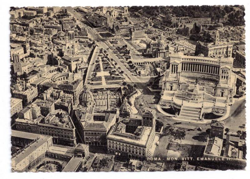 Italy Rome Vittorio Emanuele Monument Aerial View Capello