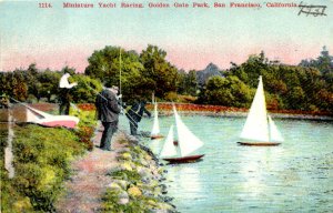 San Francisco, California - Miniature Yacht Racing at Golden Gate Park - c1908