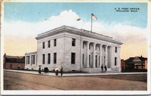 USA Michigan Holland U.S. Post Office Vintage Postcard C208
