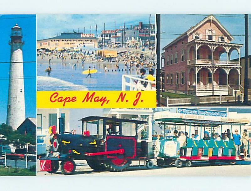 Unused Pre-1980 FOUR VIEWS ON CARD Cape May New Jersey NJ ho7914