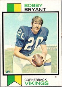 1973 Topps Football Card Bobby Bryant Minnesota Vikings sk2622