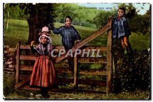 Modern Postcard Normandy Scenic Folklore Children