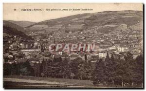 Old Postcard Tarare Vue Generale Taking Sainte Madeleine