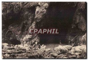 Old Postcard The Pointe Du Raz (Finistere) Granda Cave