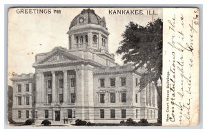 Kankakee County Court House Kankakee Illinois IL DB Postcard Y6