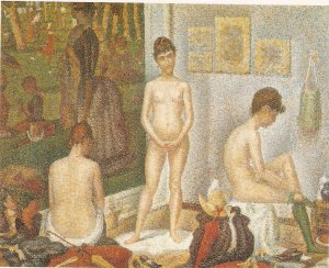 Georges Saurat. The models  Fine painting, modern German PC. Continental size