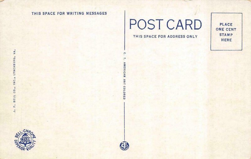 SALEM, VA Virginia VA~VETERANS HOSPITAL Admin & Main Bldg c1940's Linen Postcard