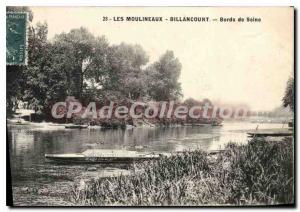 Old Postcard Les Moulineaux Billancourt Bords de Seine