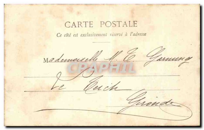 Old Postcard Dax cathedral