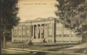 Palmer MA Highschool Postcard