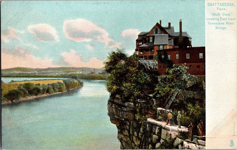 Tuck 2176 Bluff View of River Chattanooga TN Undivided Back Vintage Postcard K44